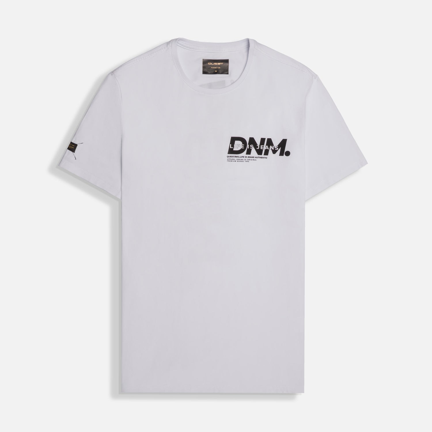 CAMISETA PREMIUM MANGA CORTA COLOR BLANCO OPTICO