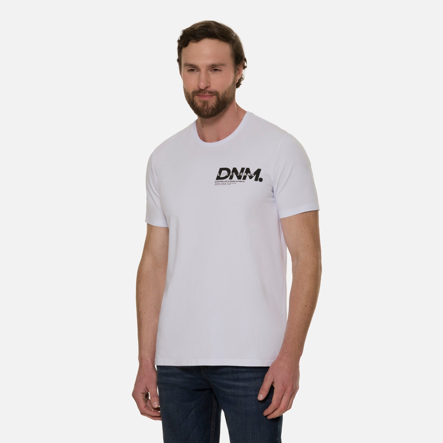 CAMISETA PREMIUM MANGA CORTA COLOR BLANCO OPTICO