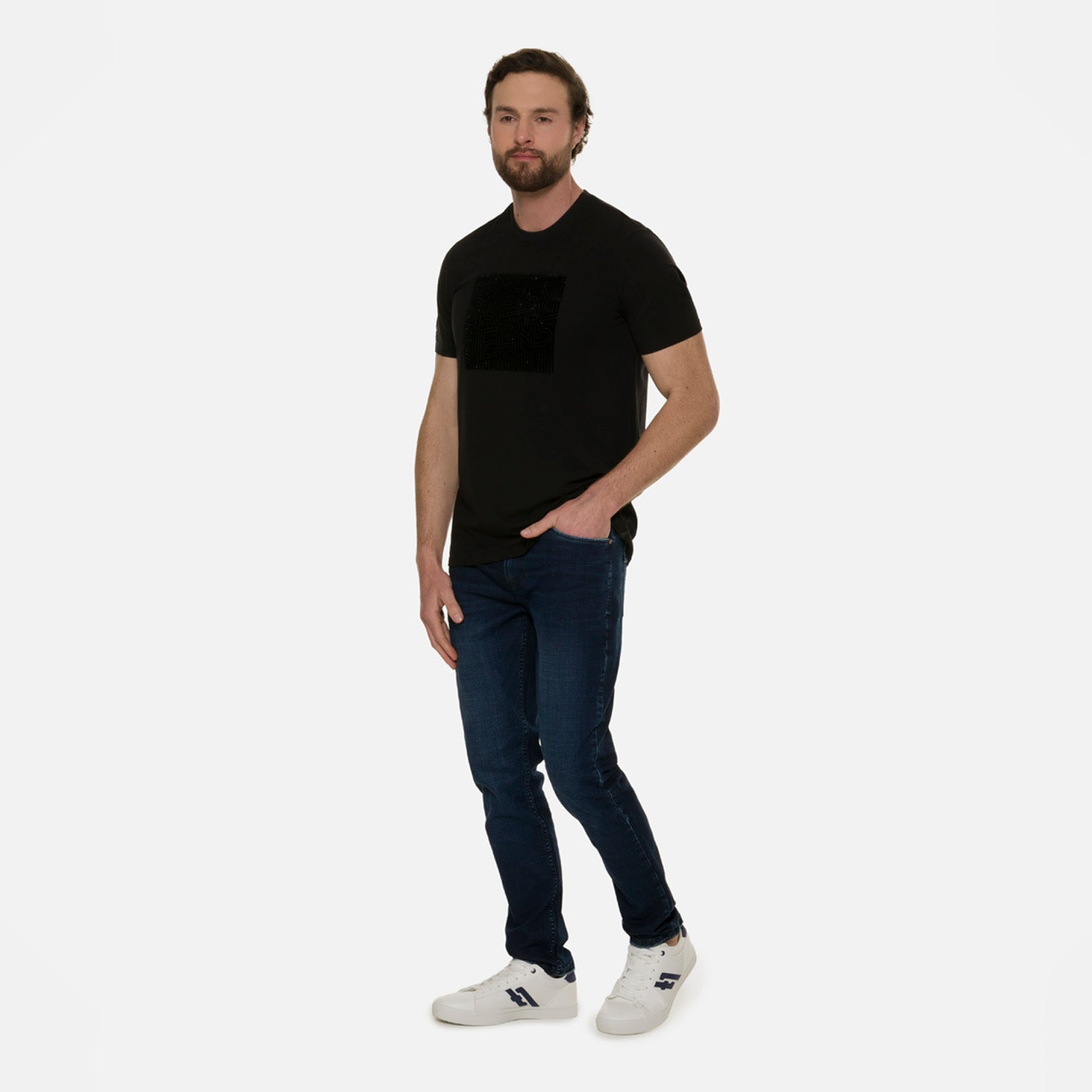 CAMISETA PREMIUM MANGA CORTA COLOR NEGRO