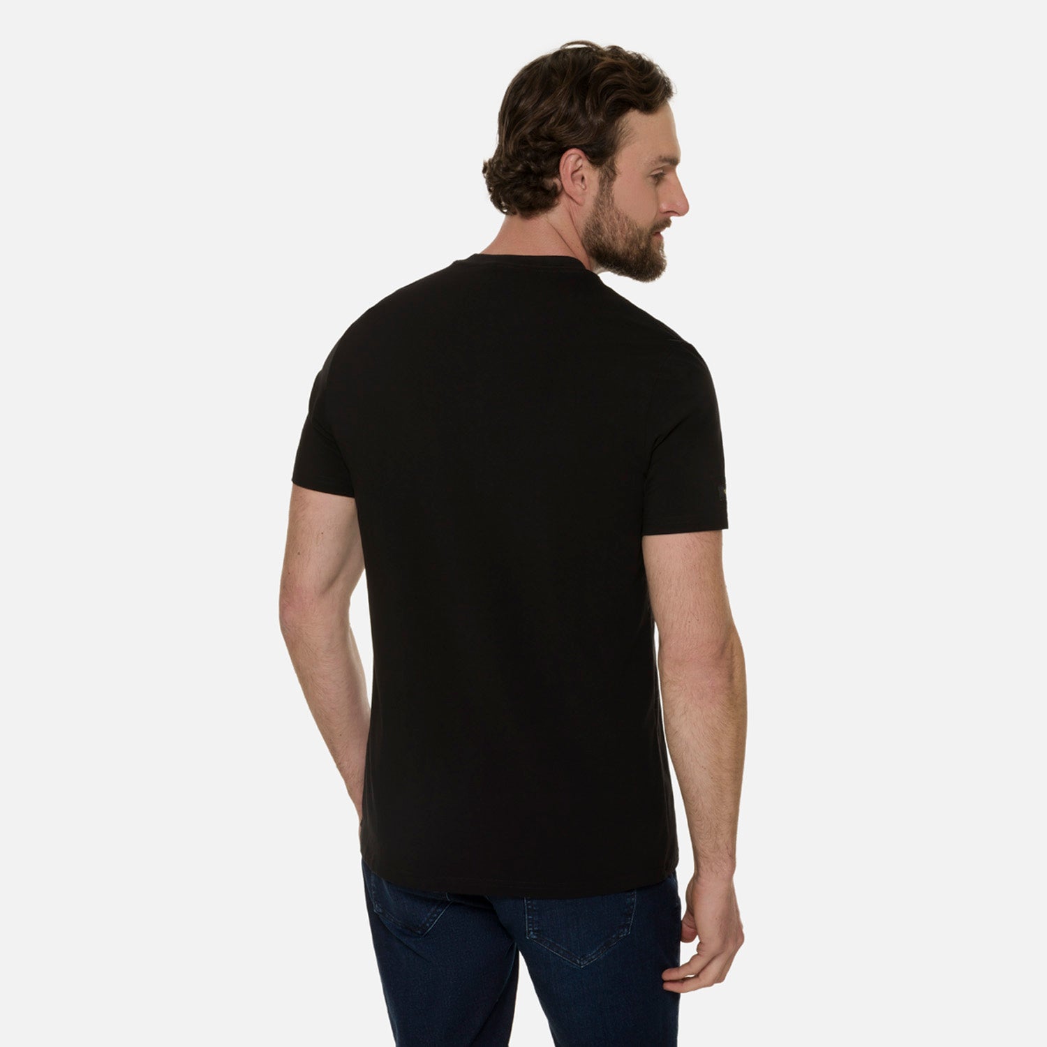 CAMISETA PREMIUM MANGA CORTA COLOR NEGRO