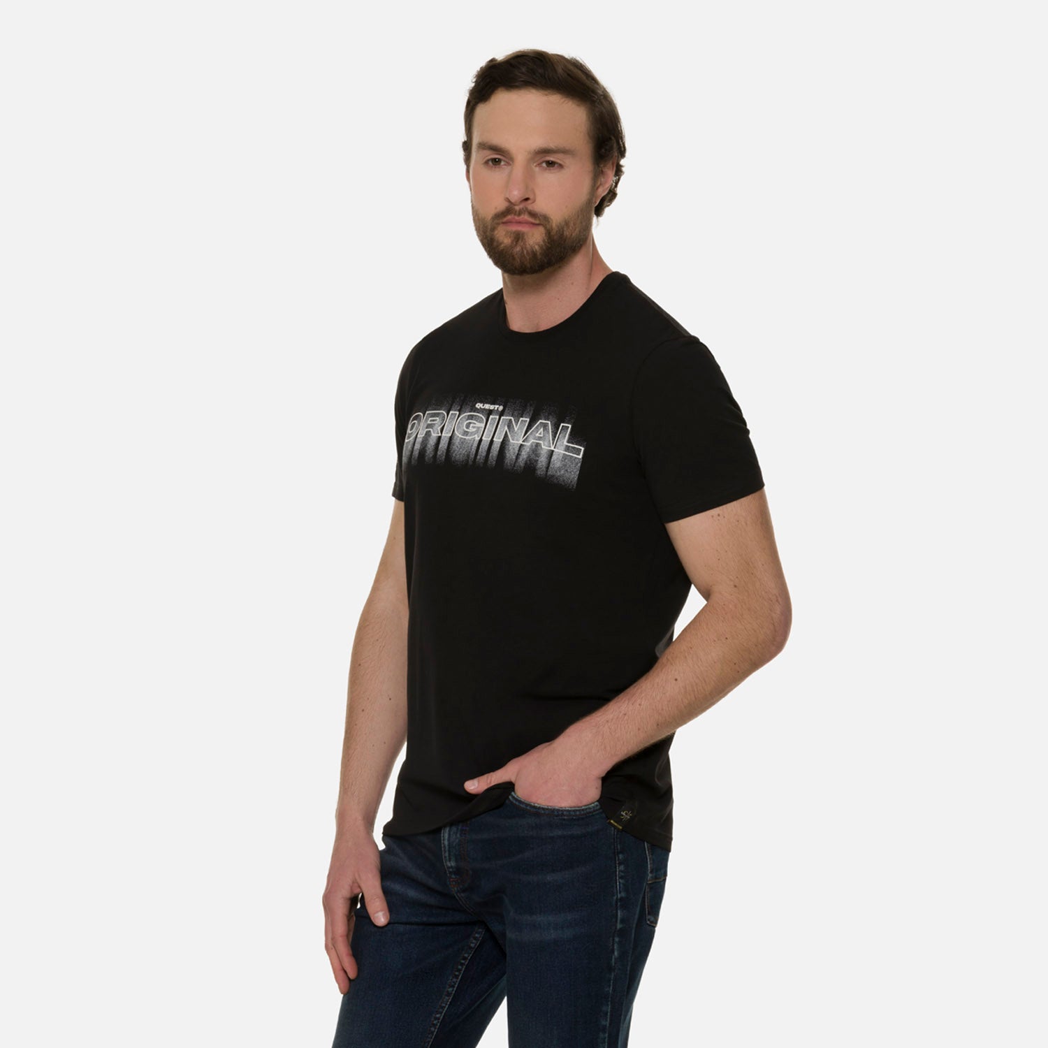 CAMISETA PREMIUM MANGA CORTA COLOR NEGRO