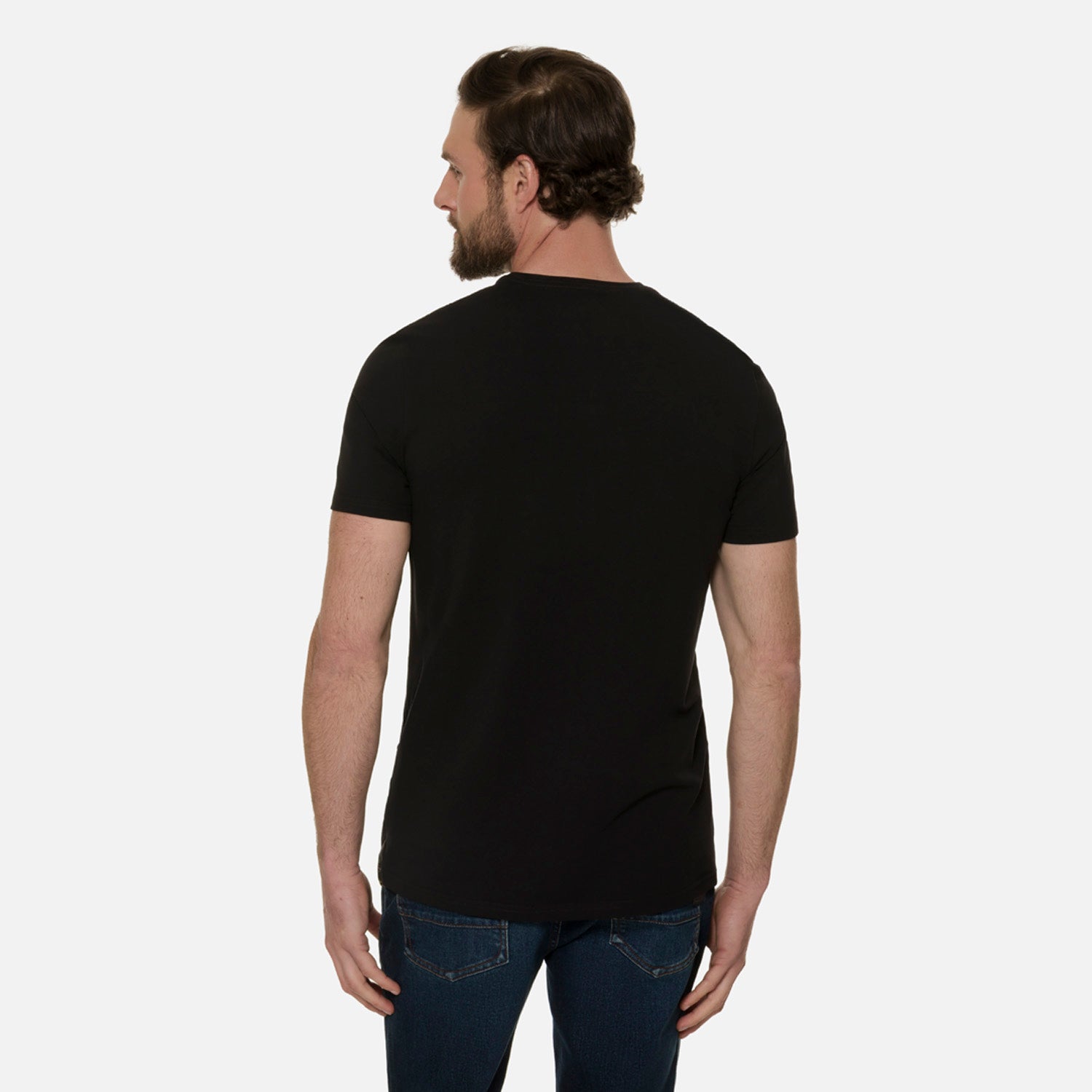 CAMISETA PREMIUM MANGA CORTA COLOR NEGRO