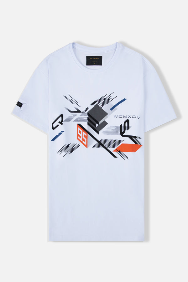 CAMISETA PREMIUM MANGA CORTA COLOR BLANCO OPTICO
