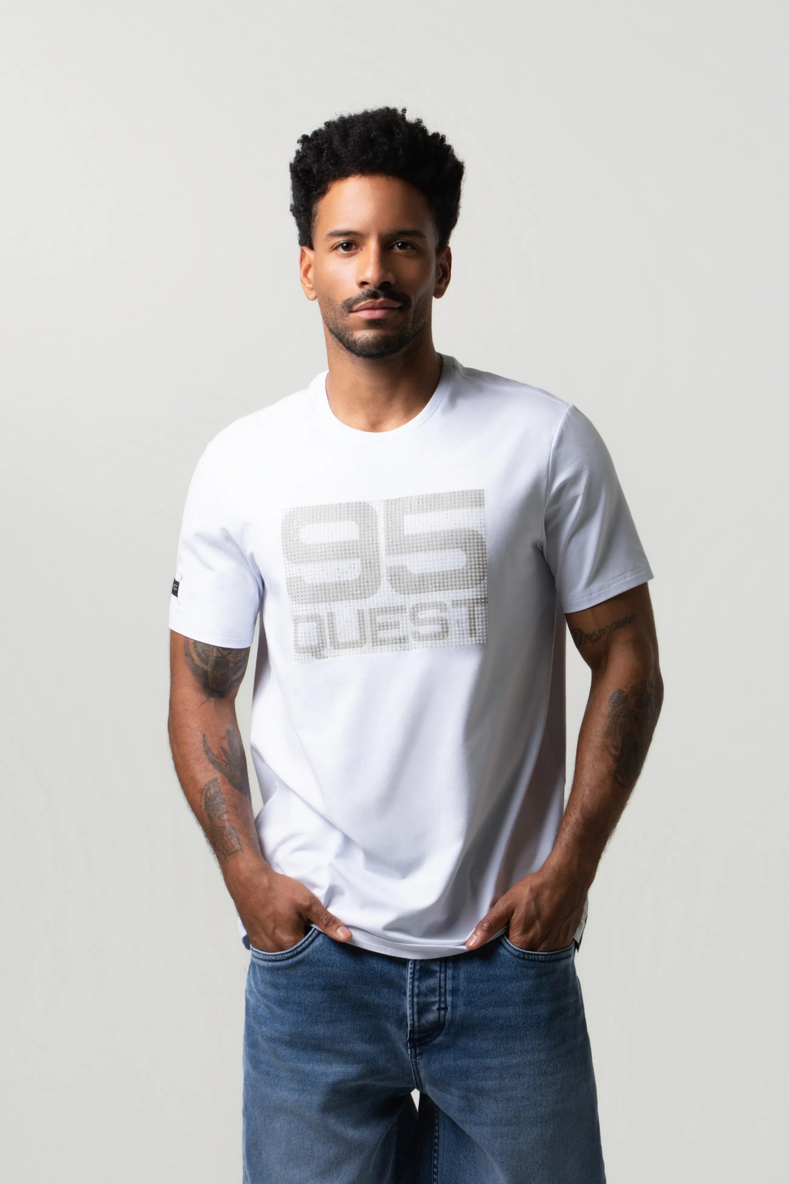 CAMISETA PREMIUM MANGA CORTA COLOR BLANCO OPTICO