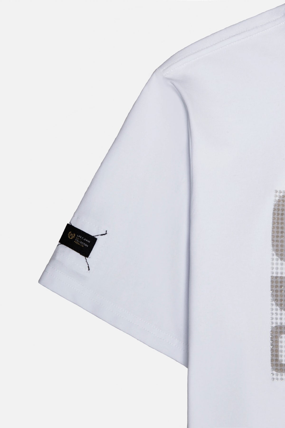 CAMISETA PREMIUM MANGA CORTA COLOR BLANCO OPTICO