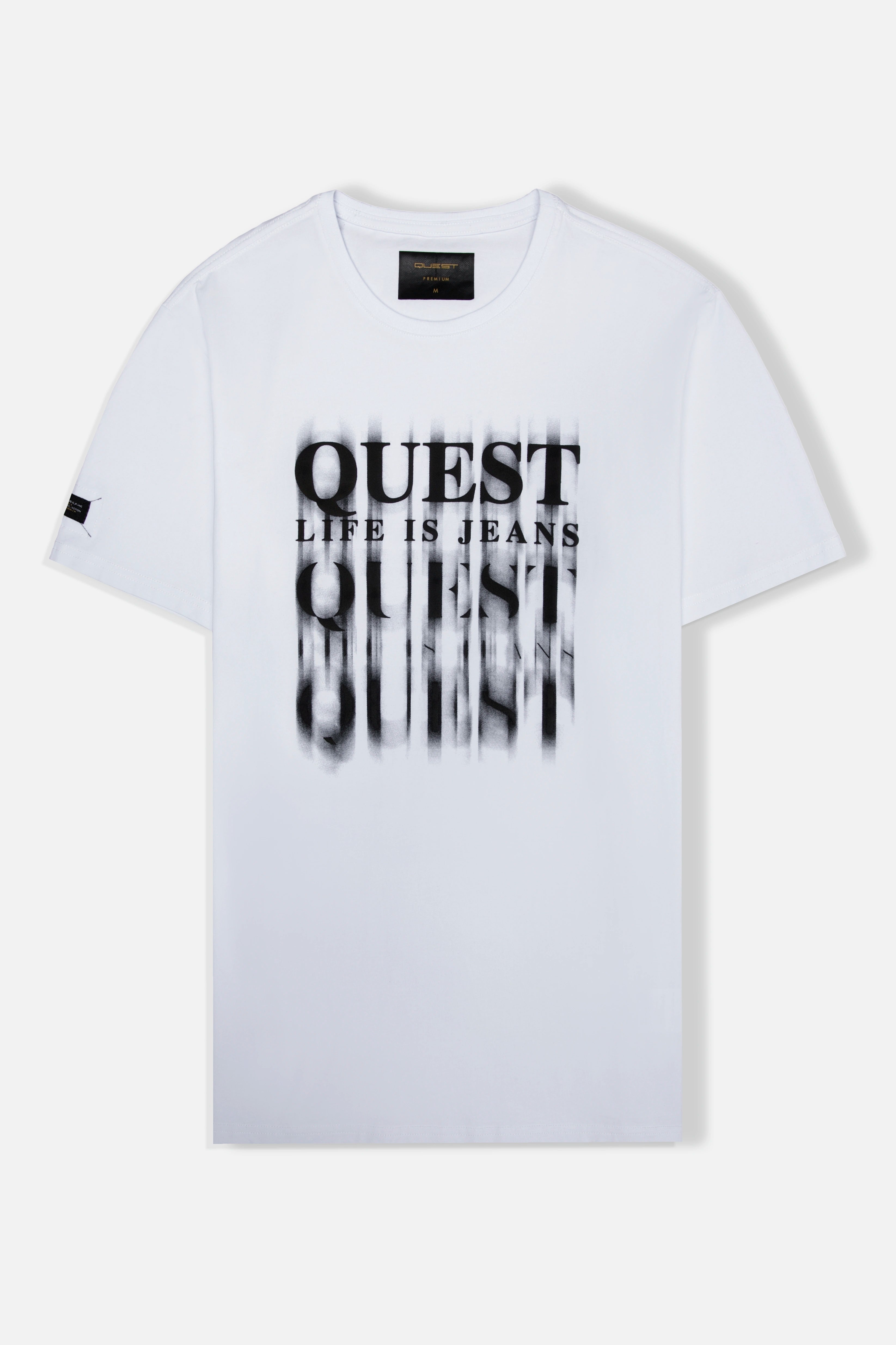CAMISETA PREMIUM MANGA CORTA COLOR BLANCO OPTICO