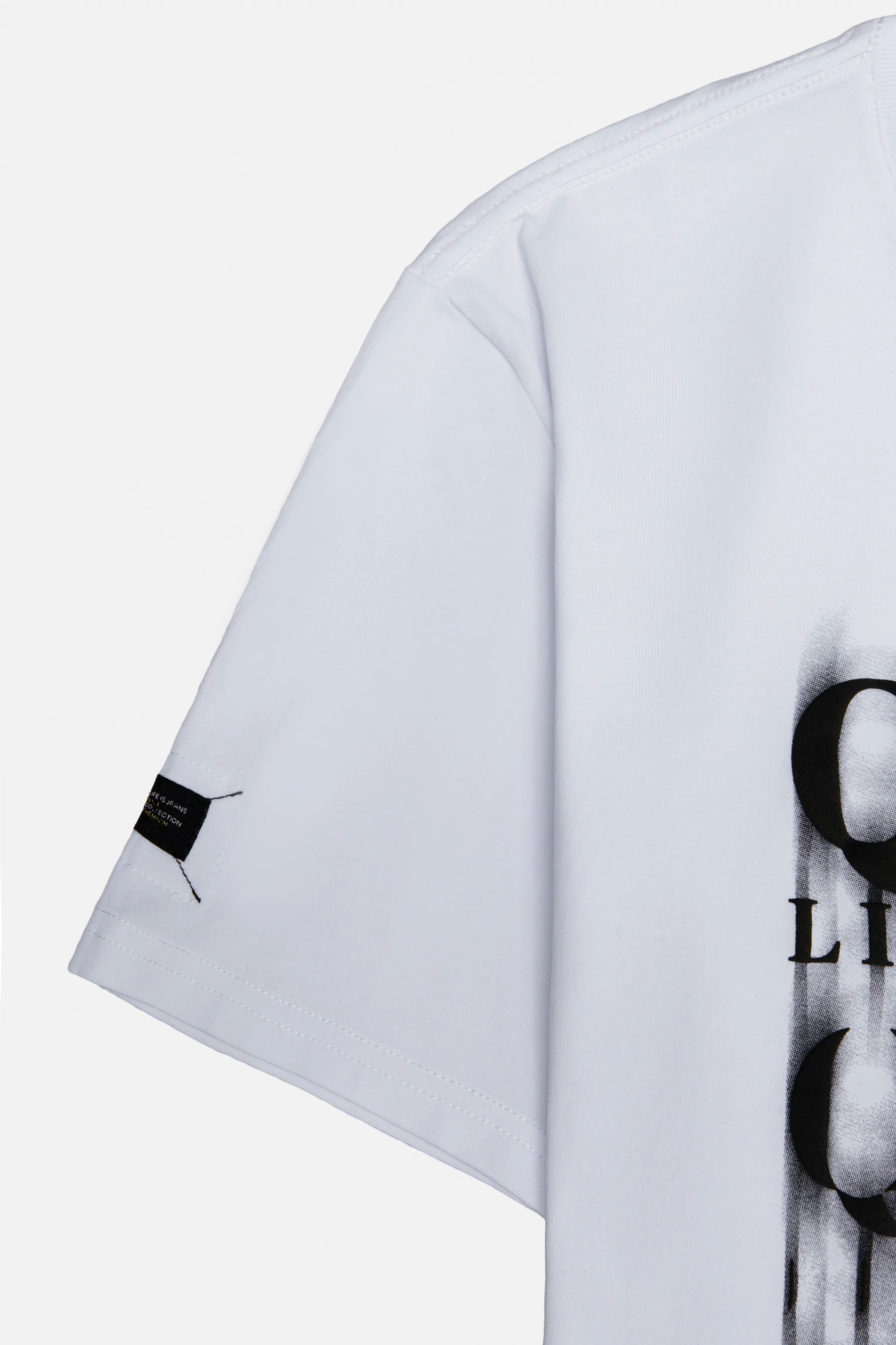 CAMISETA PREMIUM MANGA CORTA COLOR BLANCO OPTICO
