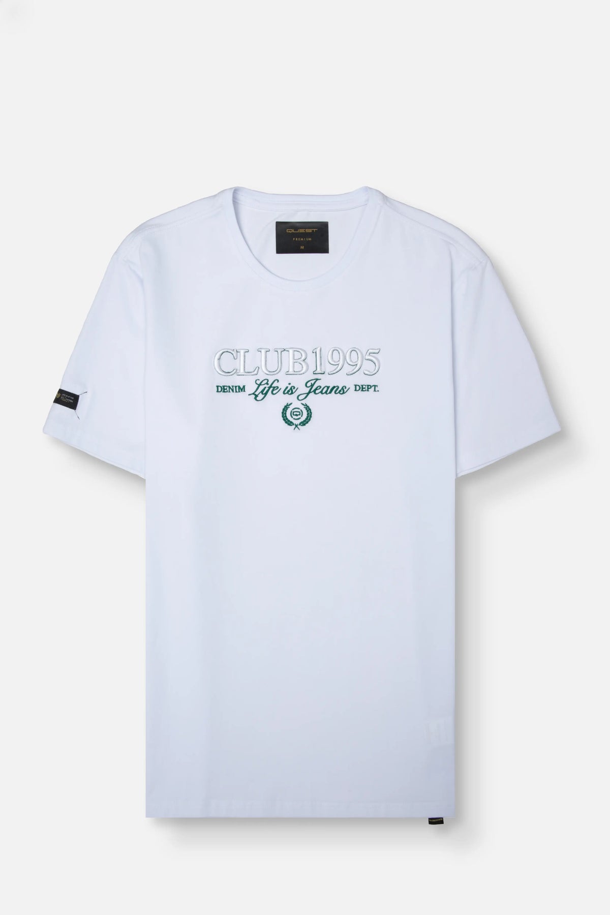 CAMISETA PREMIUM MANGA CORTA COLOR BLANCO OPTICO