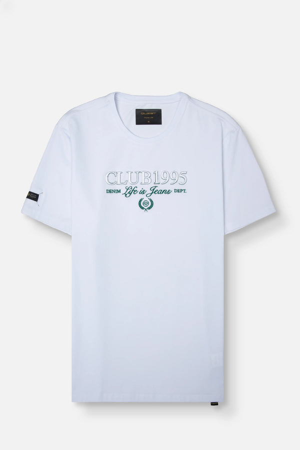 CAMISETA PREMIUM MANGA CORTA COLOR BLANCO OPTICO