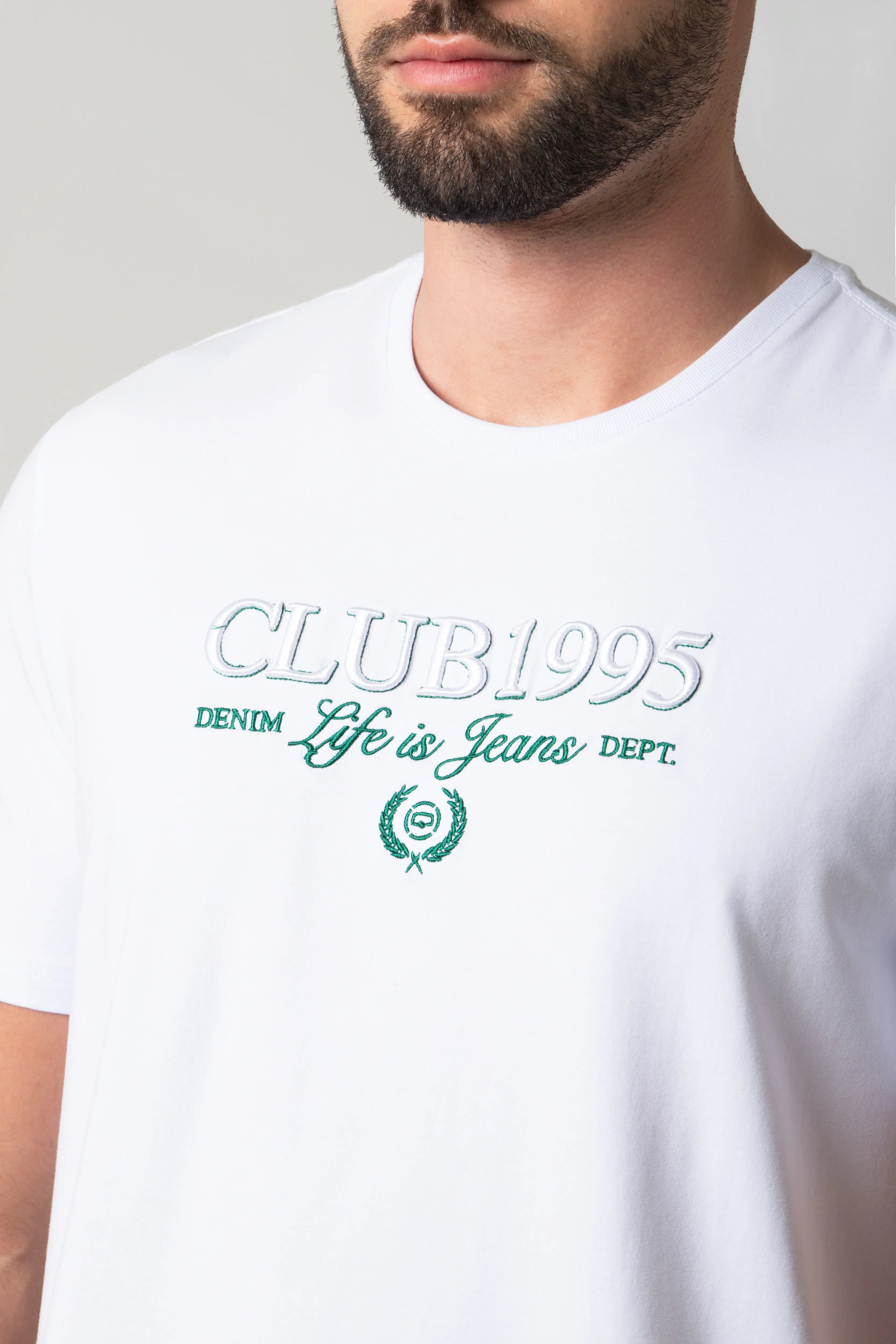 CAMISETA PREMIUM MANGA CORTA COLOR BLANCO OPTICO