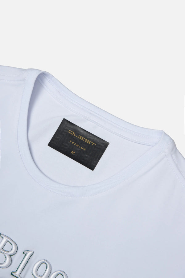 CAMISETA PREMIUM MANGA CORTA COLOR BLANCO OPTICO