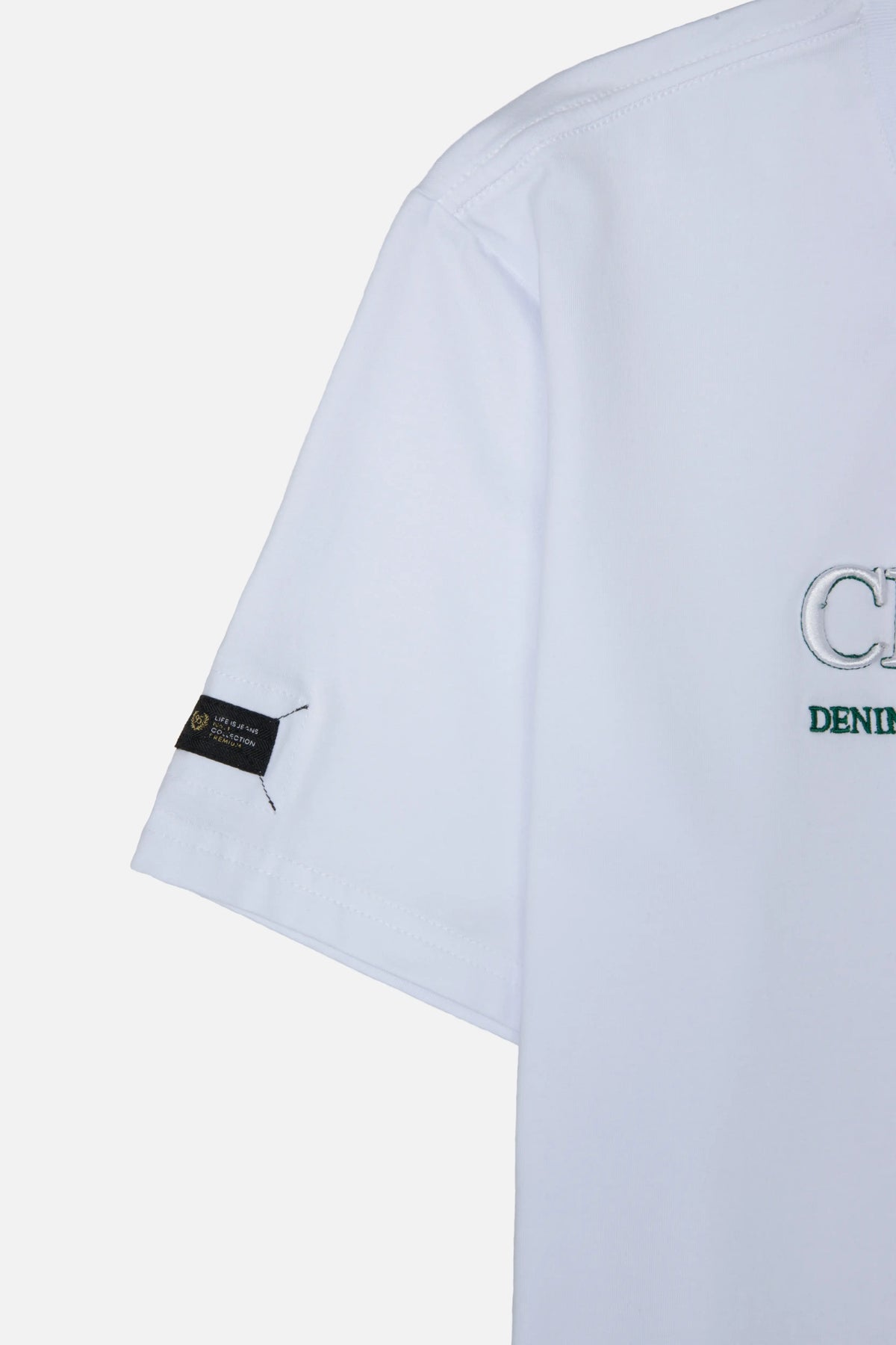 CAMISETA PREMIUM MANGA CORTA COLOR BLANCO OPTICO