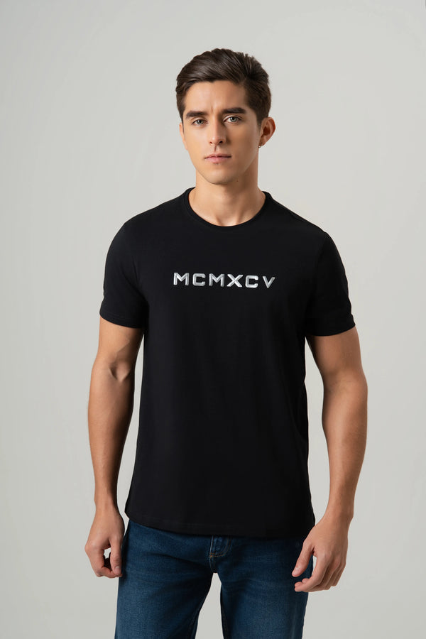 CAMISETA PREMIUM MANGA CORTA COLOR NEGRO