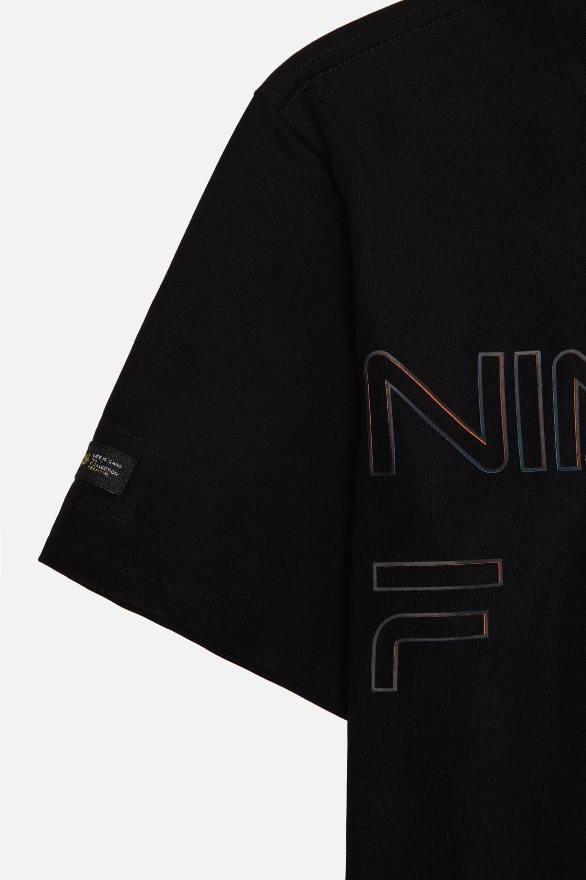 CAMISETA PREMIUM MANGA CORTA COLOR NEGRO