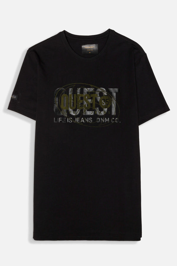 CAMISETA PREMIUM MANGA CORTA COLOR NEGRO