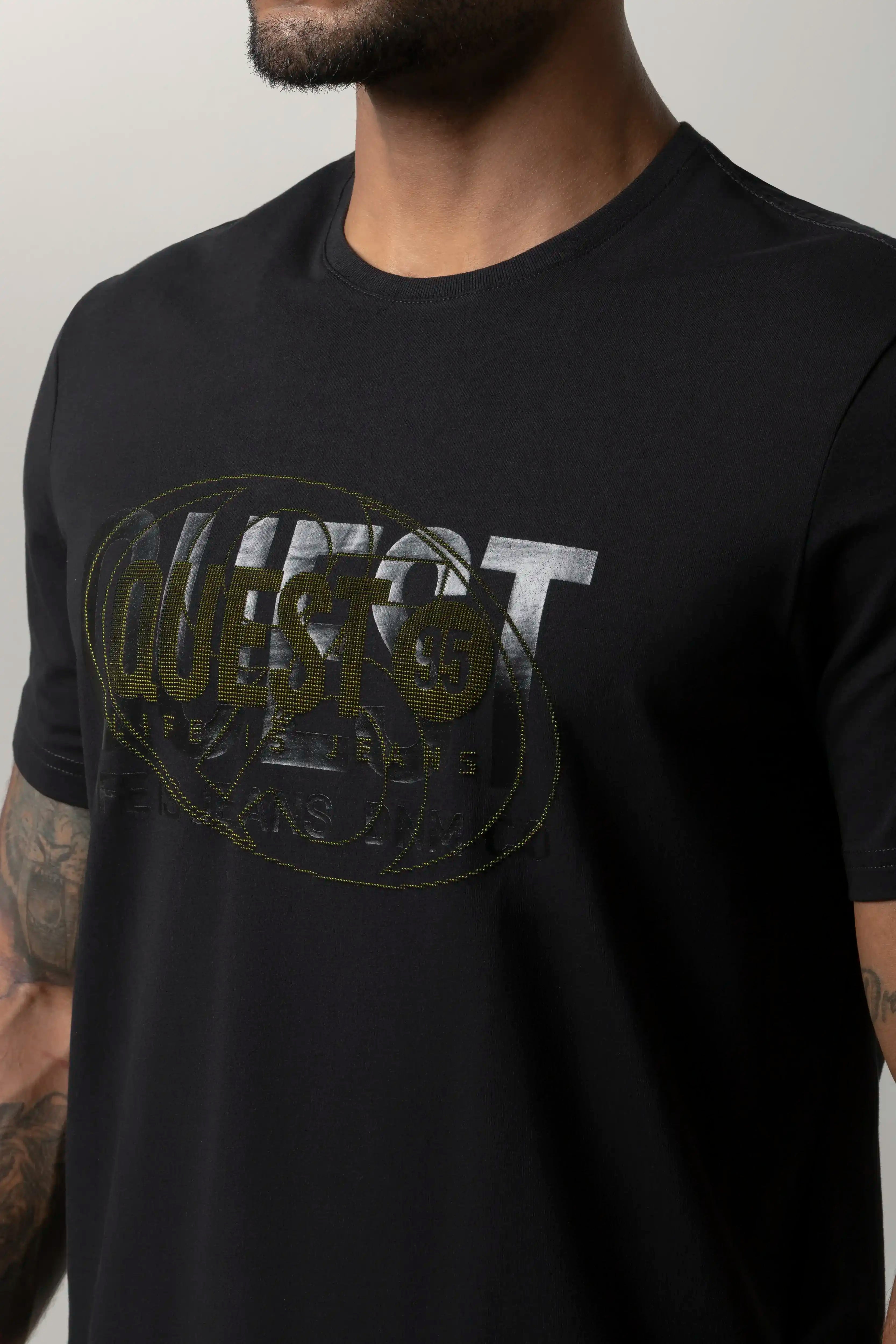 CAMISETA PREMIUM MANGA CORTA COLOR NEGRO