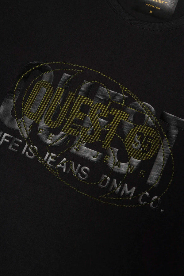 CAMISETA PREMIUM MANGA CORTA COLOR NEGRO