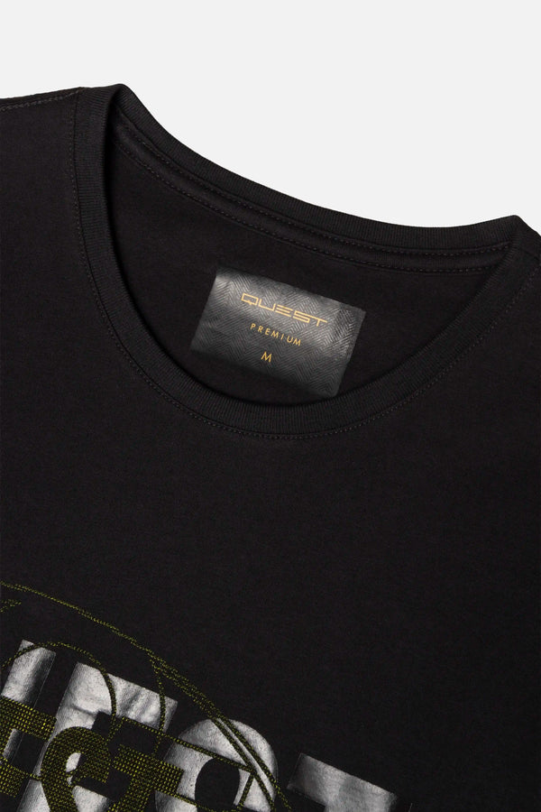 CAMISETA PREMIUM MANGA CORTA COLOR NEGRO