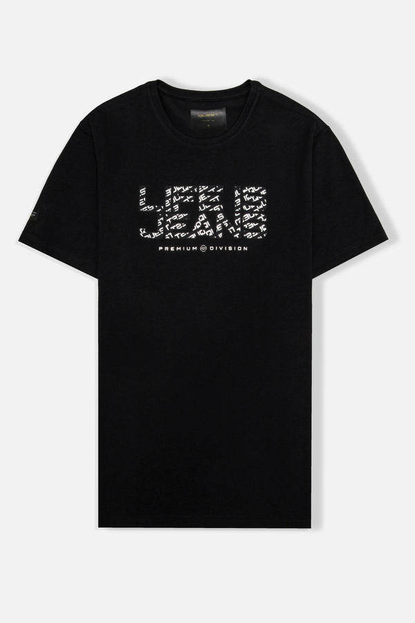 CAMISETA PREMIUM MANGA CORTA COLOR NEGRO