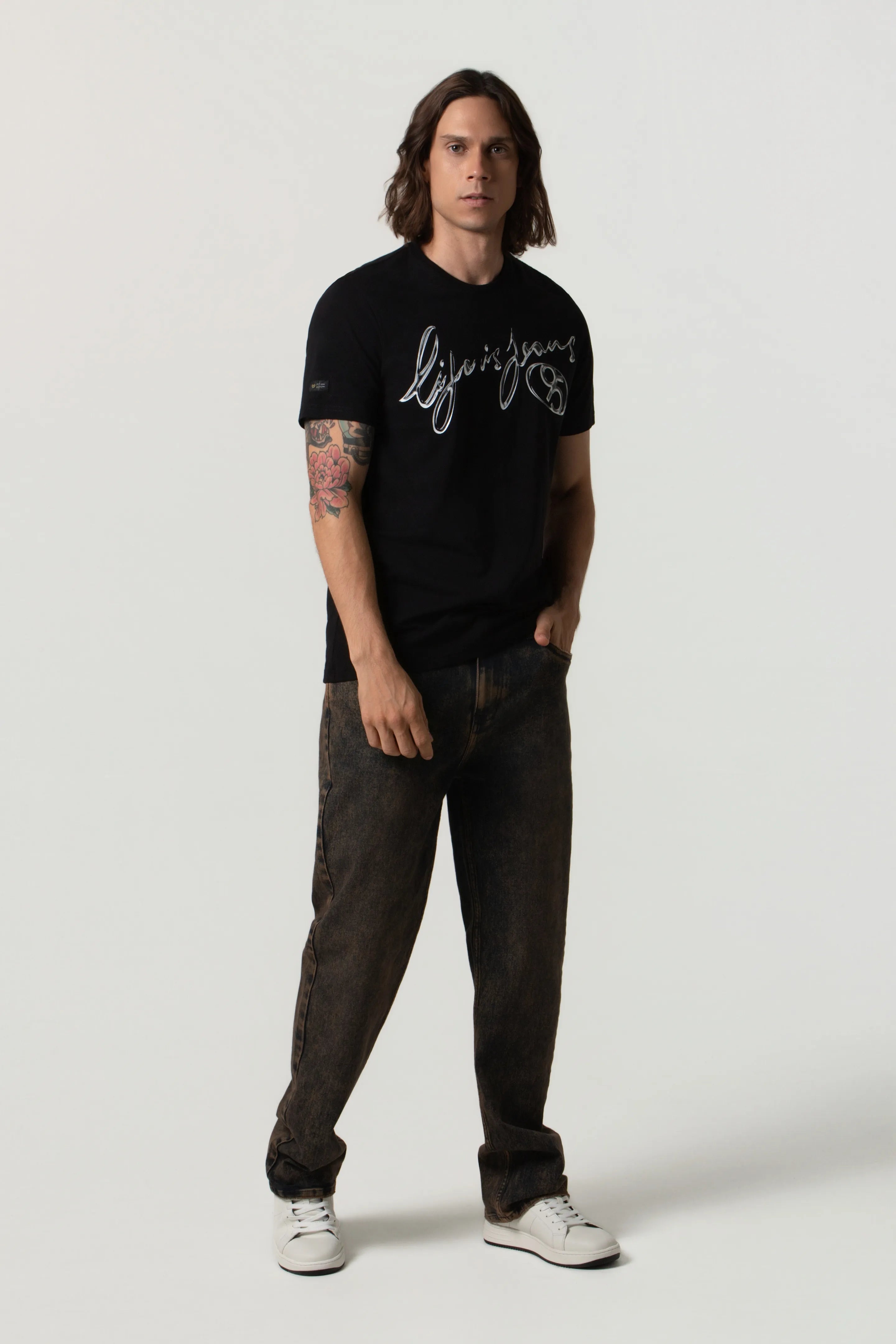 CAMISETA PREMIUM MANGA CORTA COLOR NEGRO