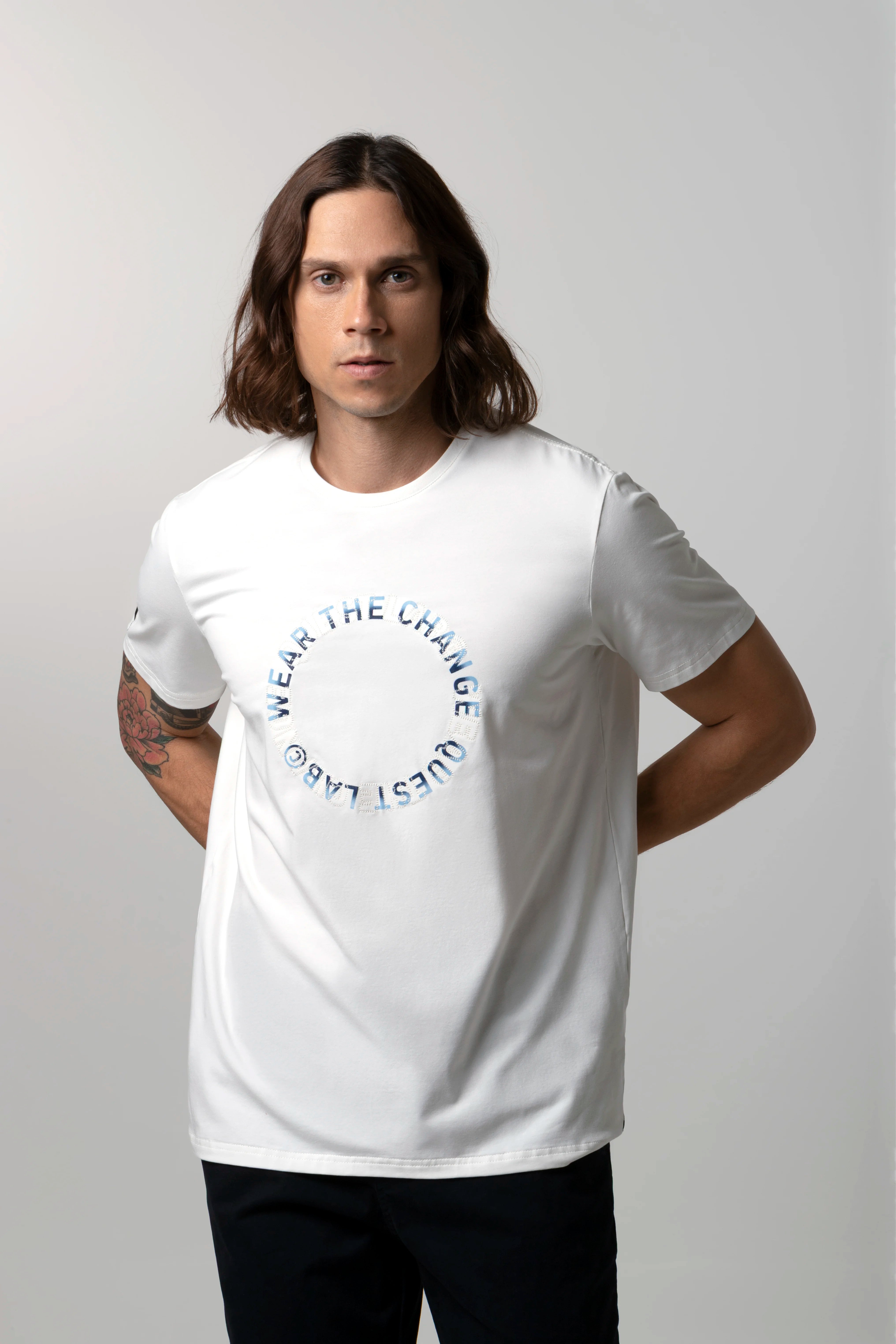 CAMISETA PREMIUM MANGA CORTA COLOR IVORY