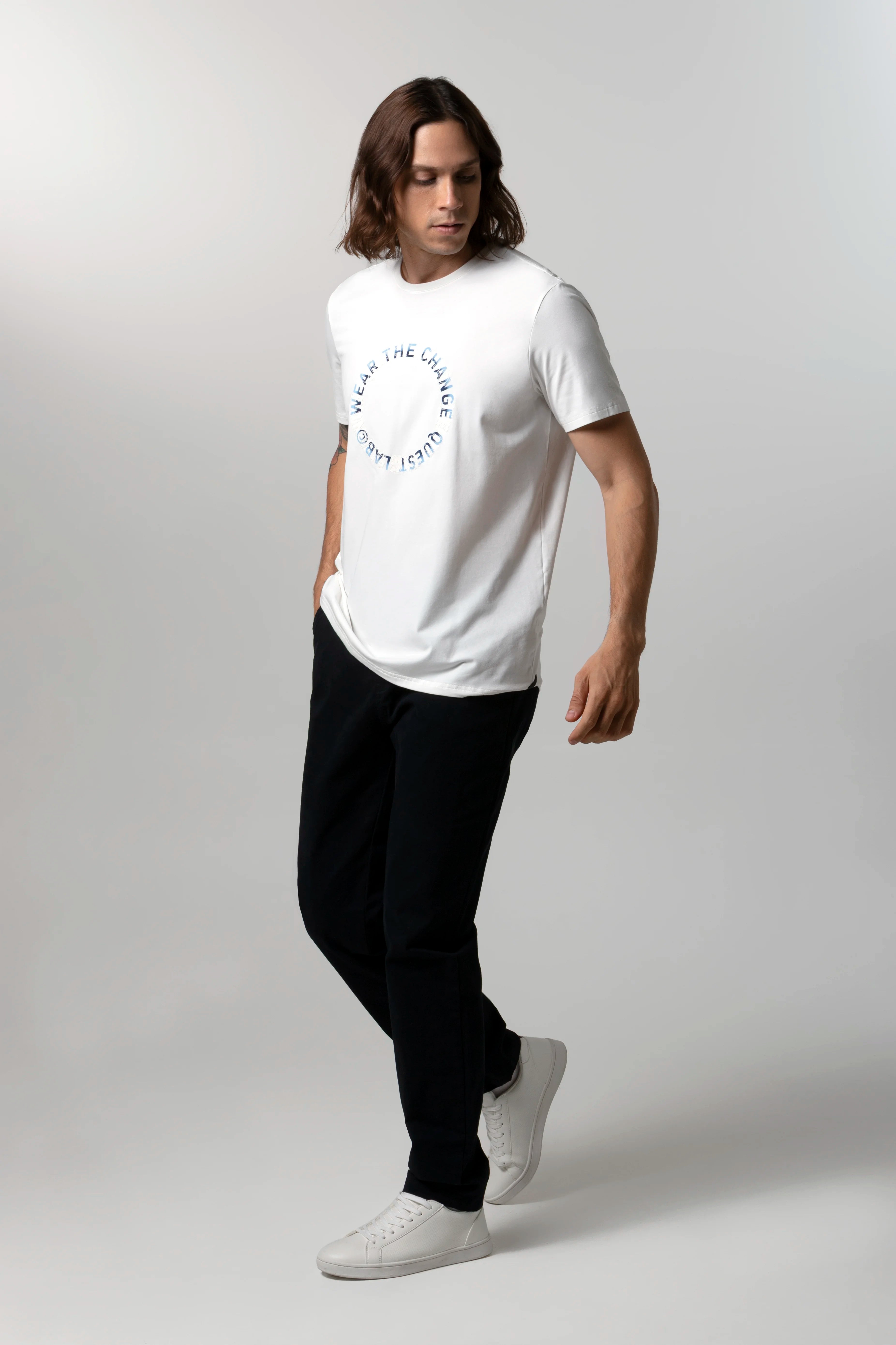 CAMISETA PREMIUM MANGA CORTA COLOR IVORY