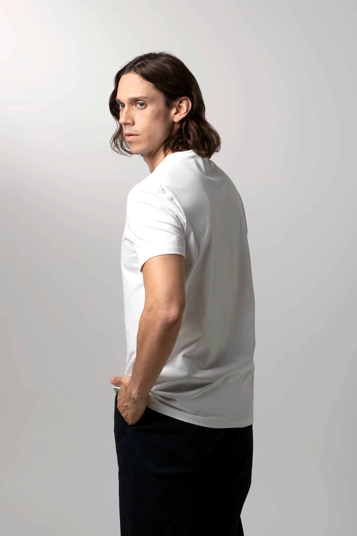 CAMISETA PREMIUM MANGA CORTA COLOR IVORY