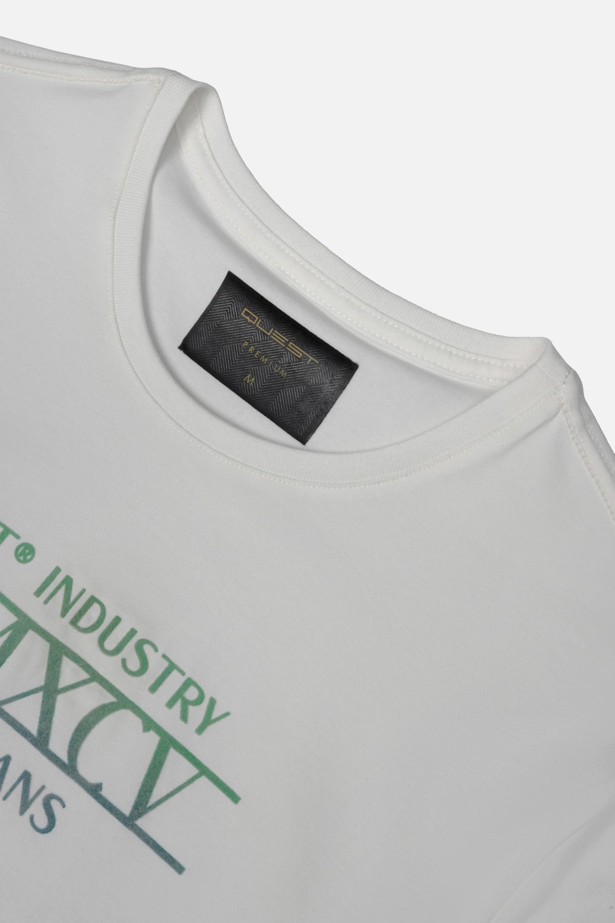 CAMISETA PREMIUM MANGA CORTA COLOR IVORY – Quest Colombia
