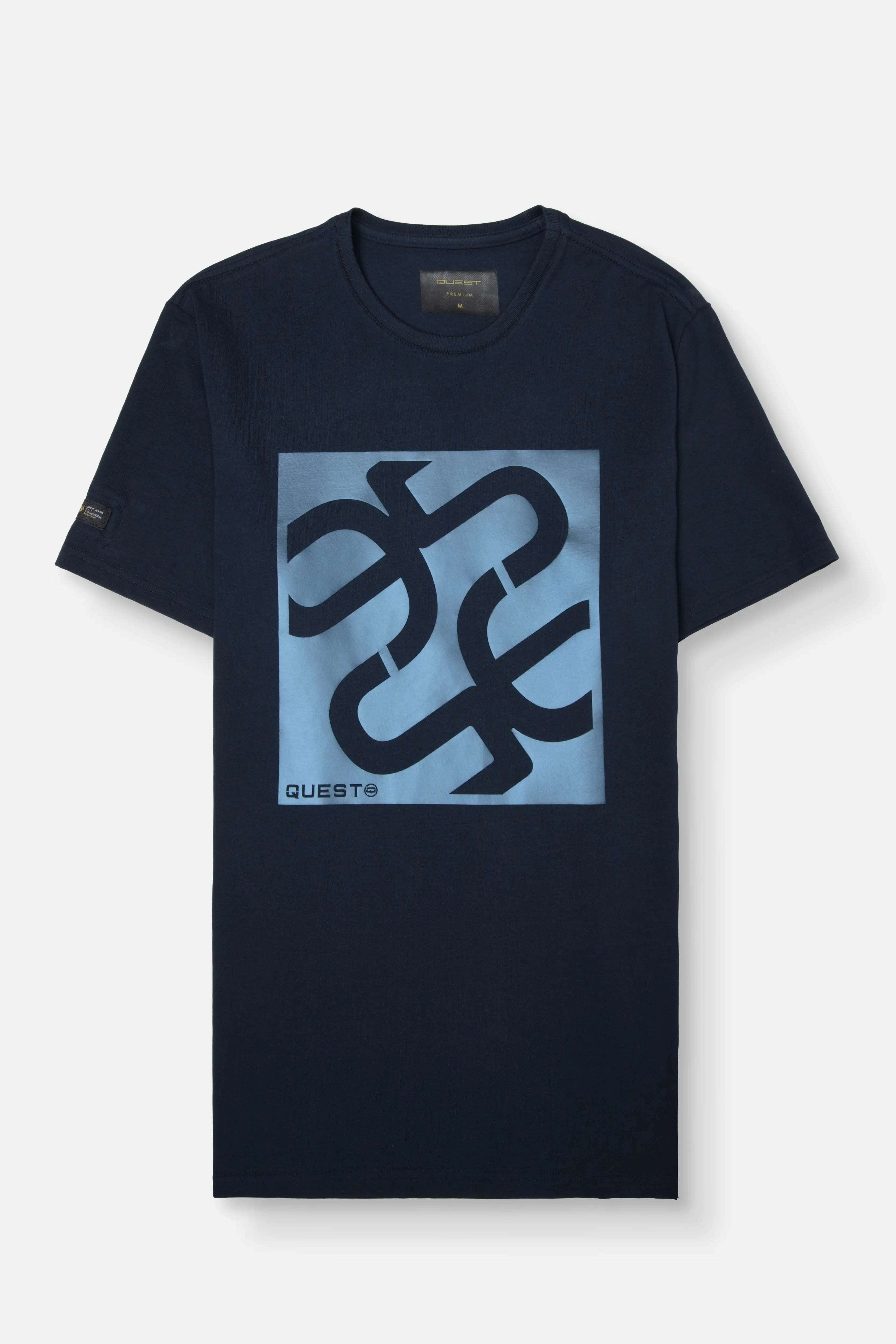 CAMISETA PREMIUM MANGA CORTA COLOR AZUL OSCURO