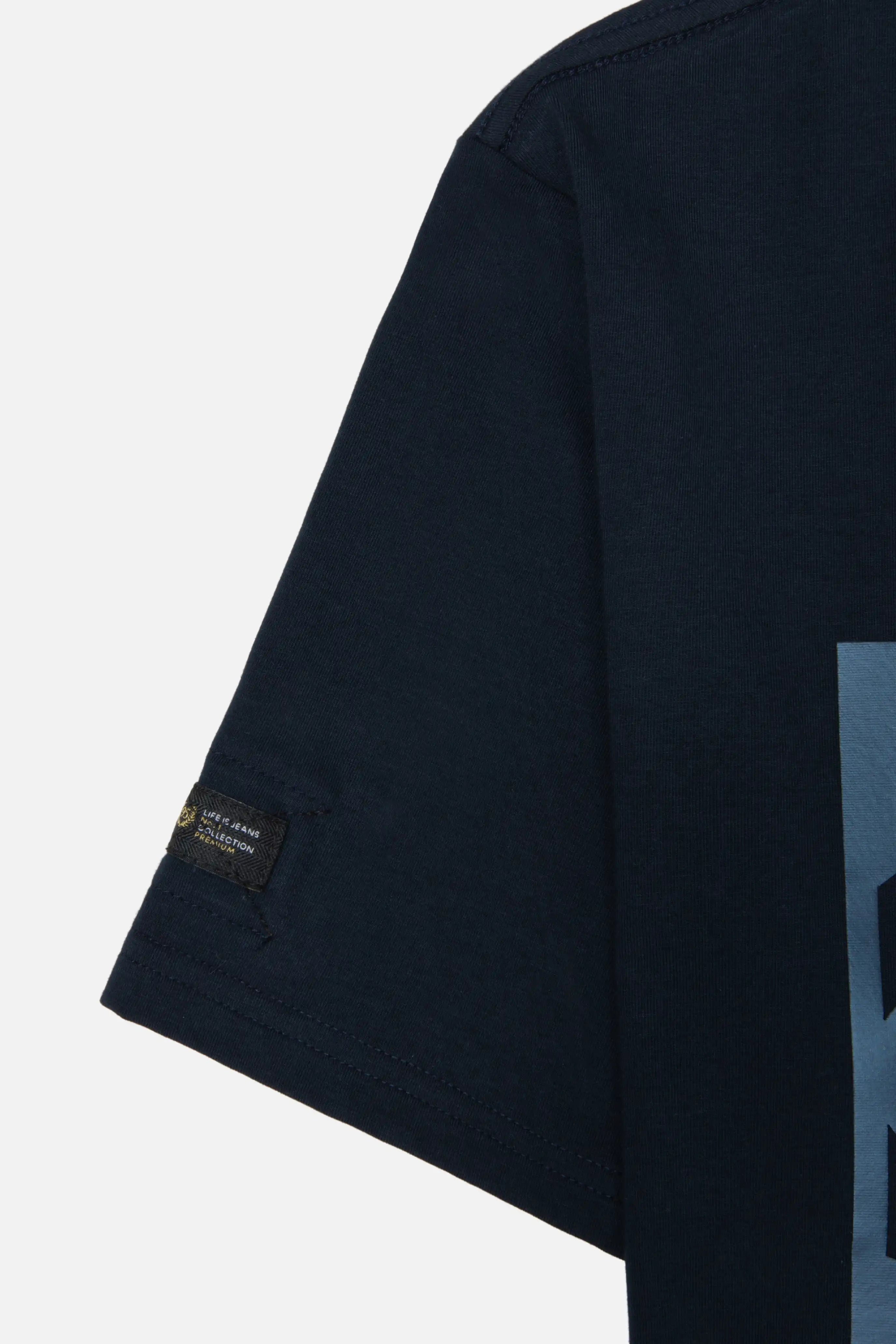 CAMISETA PREMIUM MANGA CORTA COLOR AZUL OSCURO
