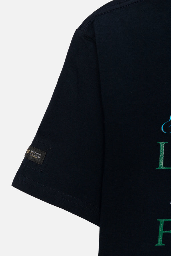 CAMISETA PREMIUM MANGA CORTA COLOR AZUL OSCURO