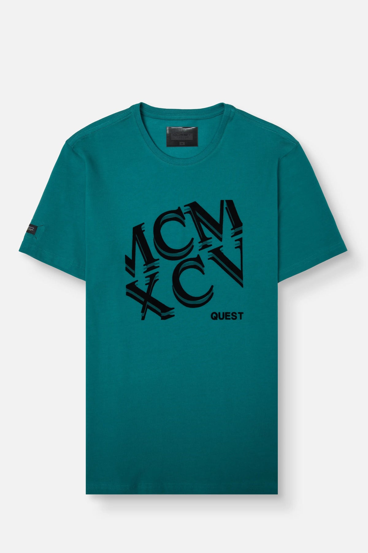 CAMISETA PREMIUM MANGA CORTA COLOR VERDE TORMENTA