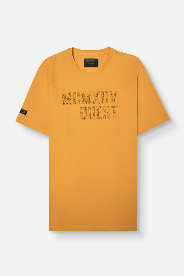CAMISETA PREMIUM MANGA CORTA COLOR MOSTAZA