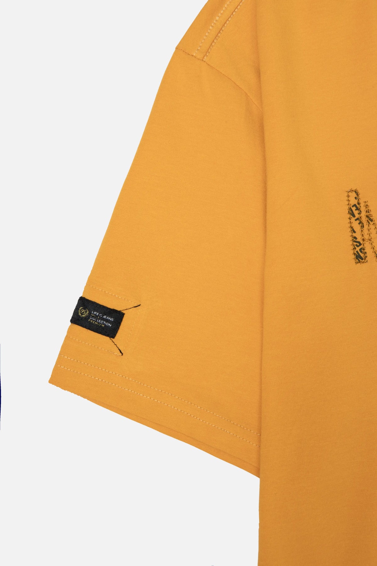CAMISETA PREMIUM MANGA CORTA COLOR MOSTAZA