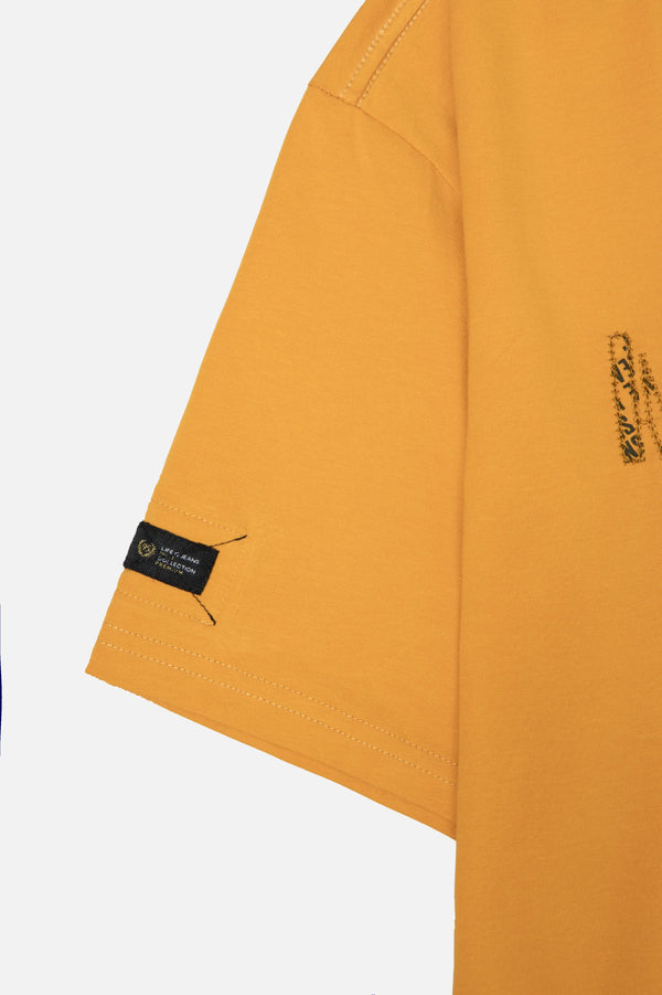 CAMISETA PREMIUM MANGA CORTA COLOR MOSTAZA