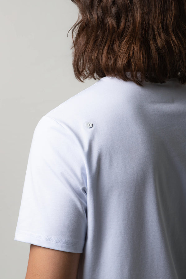 CAMISETA PREMIUM MANGA CORTA COLOR BLANCO OPTICO