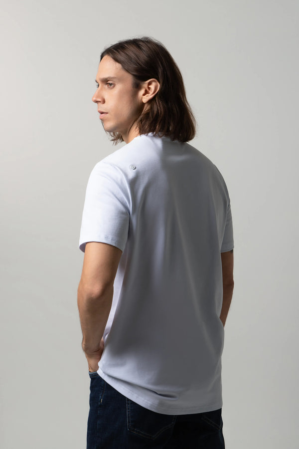 CAMISETA PREMIUM MANGA CORTA COLOR BLANCO OPTICO