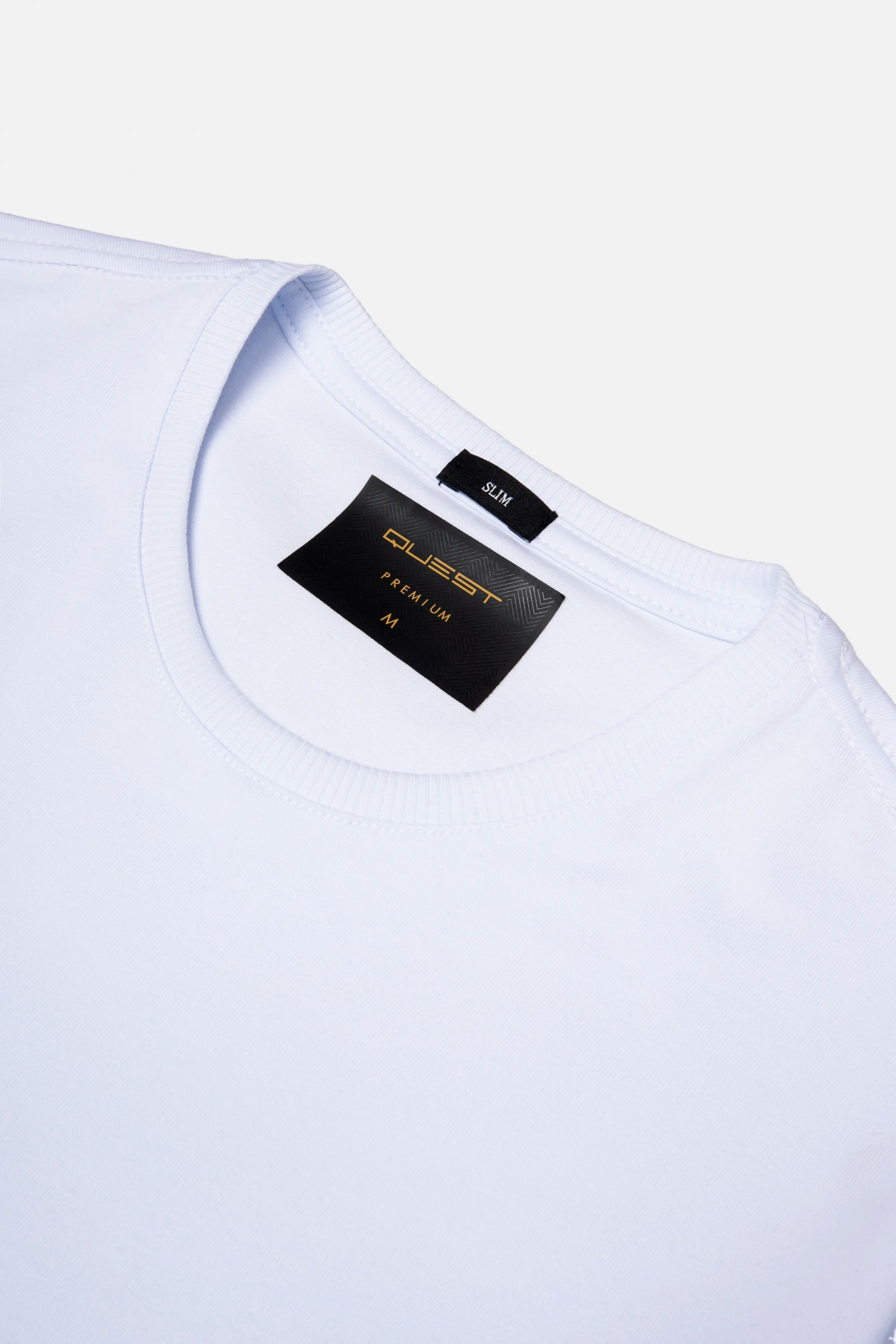 CAMISETA PREMIUM MANGA CORTA COLOR BLANCO OPTICO