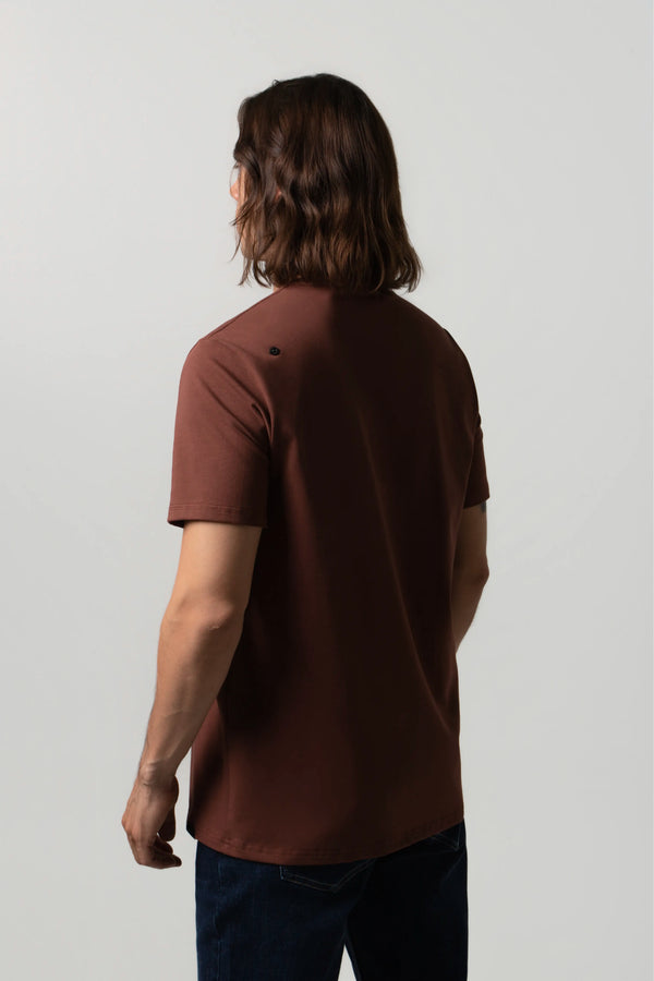 CAMISETA PREMIUM MANGA CORTA COLOR BRUNETTE