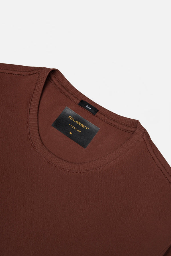 CAMISETA PREMIUM MANGA CORTA COLOR BRUNETTE