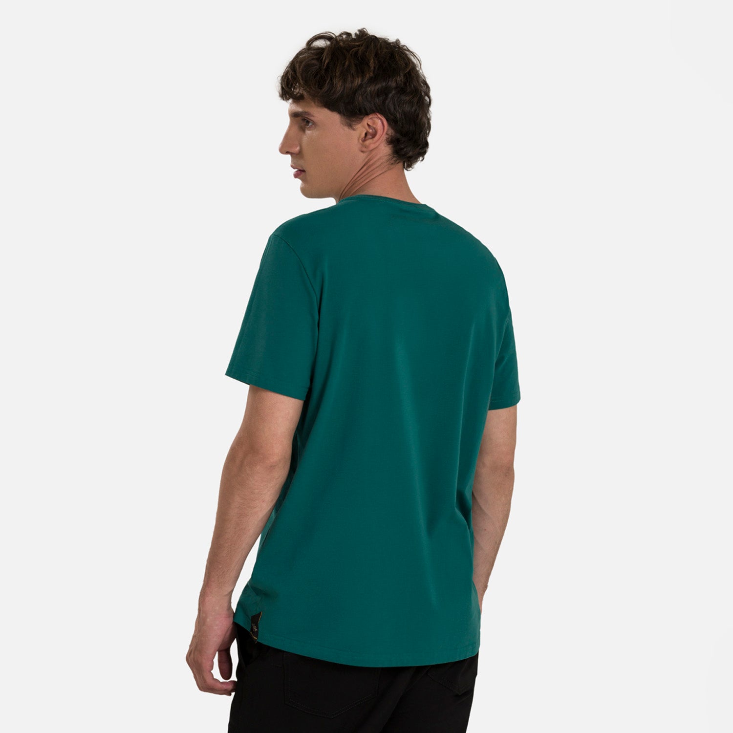 CAMISETA PREMIUM MANGA CORTA COLOR VERDE TORMENTA