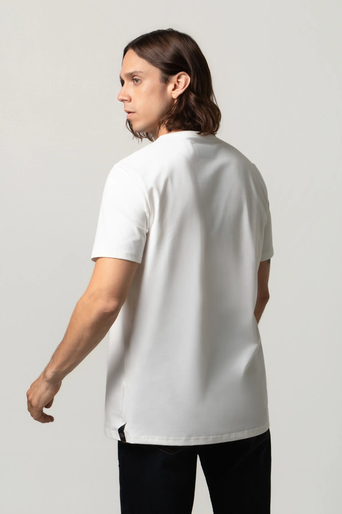 CAMISETA PREMIUM MANGA CORTA COLOR IVORY