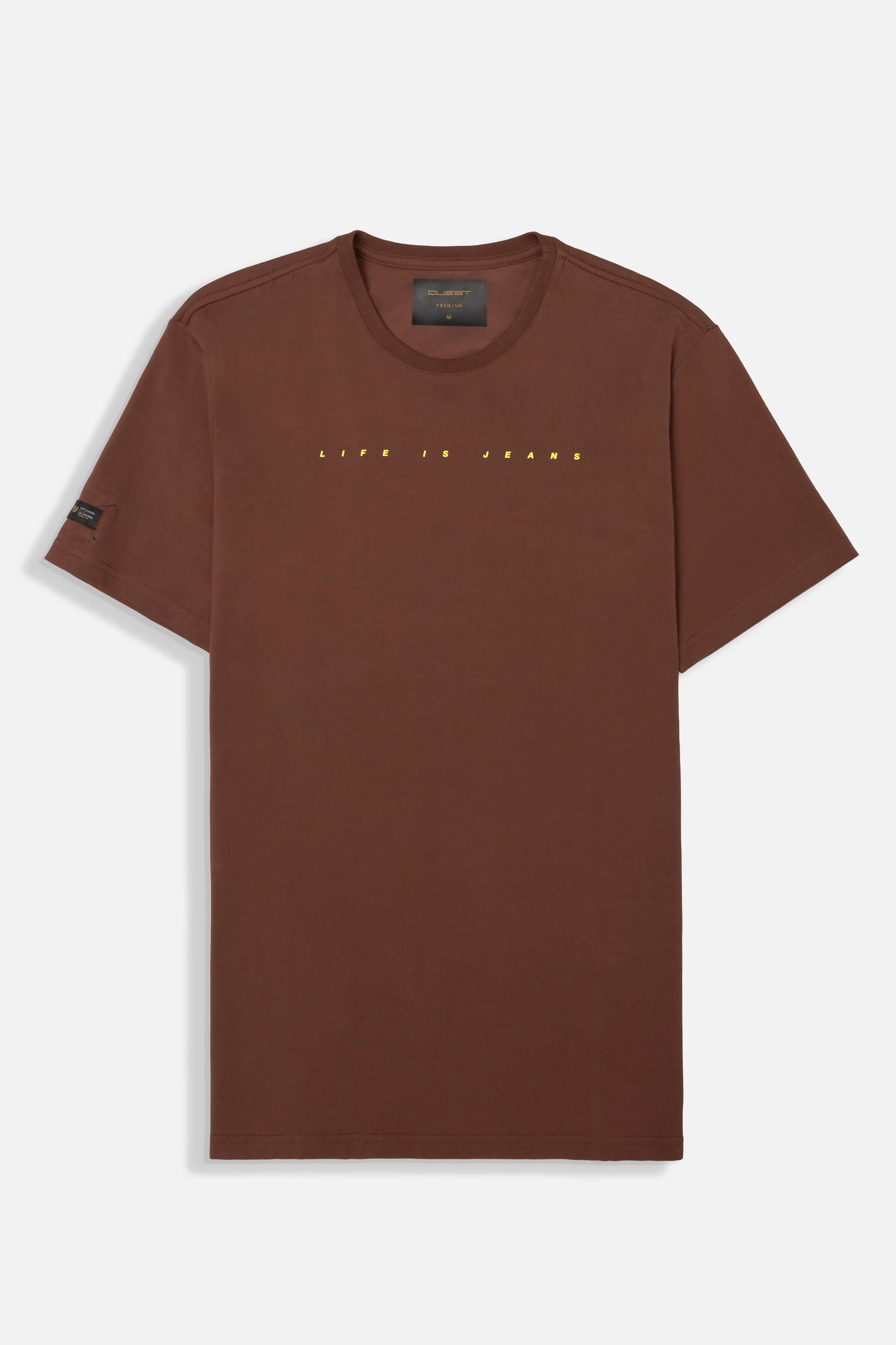 CAMISETA PREMIUM MANGA CORTA COLOR BRUNETTE