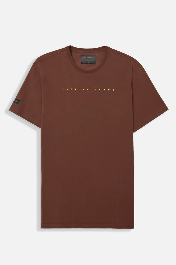 CAMISETA PREMIUM MANGA CORTA COLOR BRUNETTE