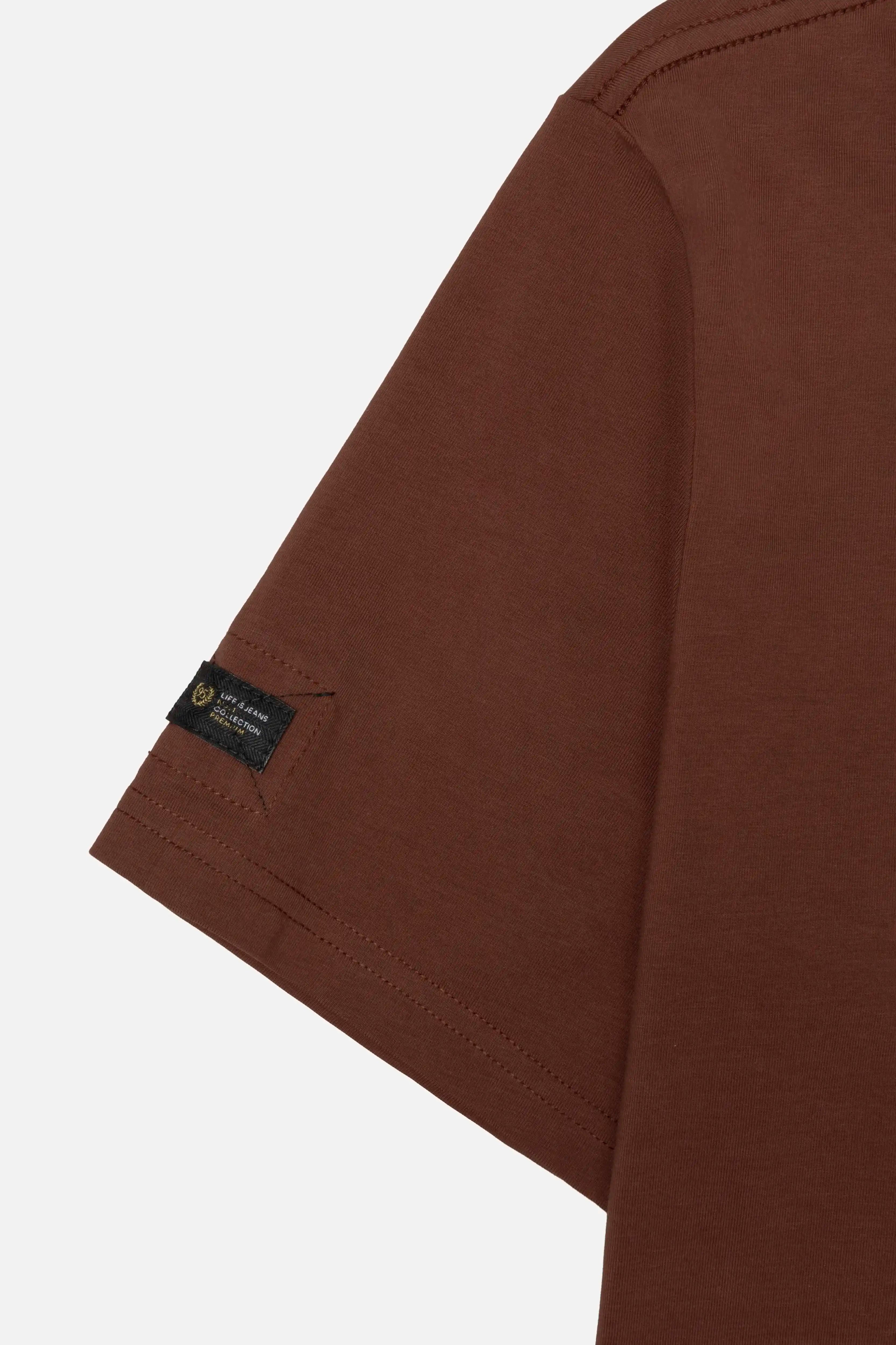 CAMISETA PREMIUM MANGA CORTA COLOR BRUNETTE