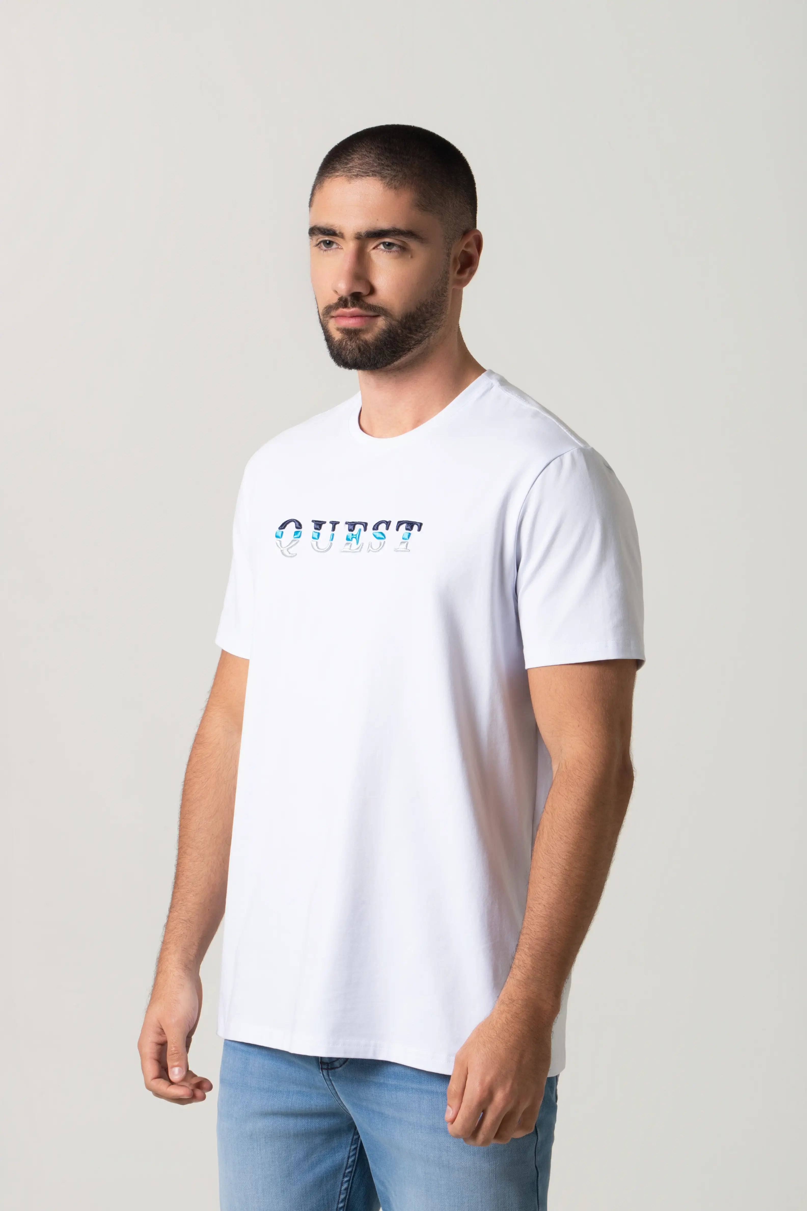 CAMISETA PREMIUM MANGA CORTA COLOR BLANCO OPTICO