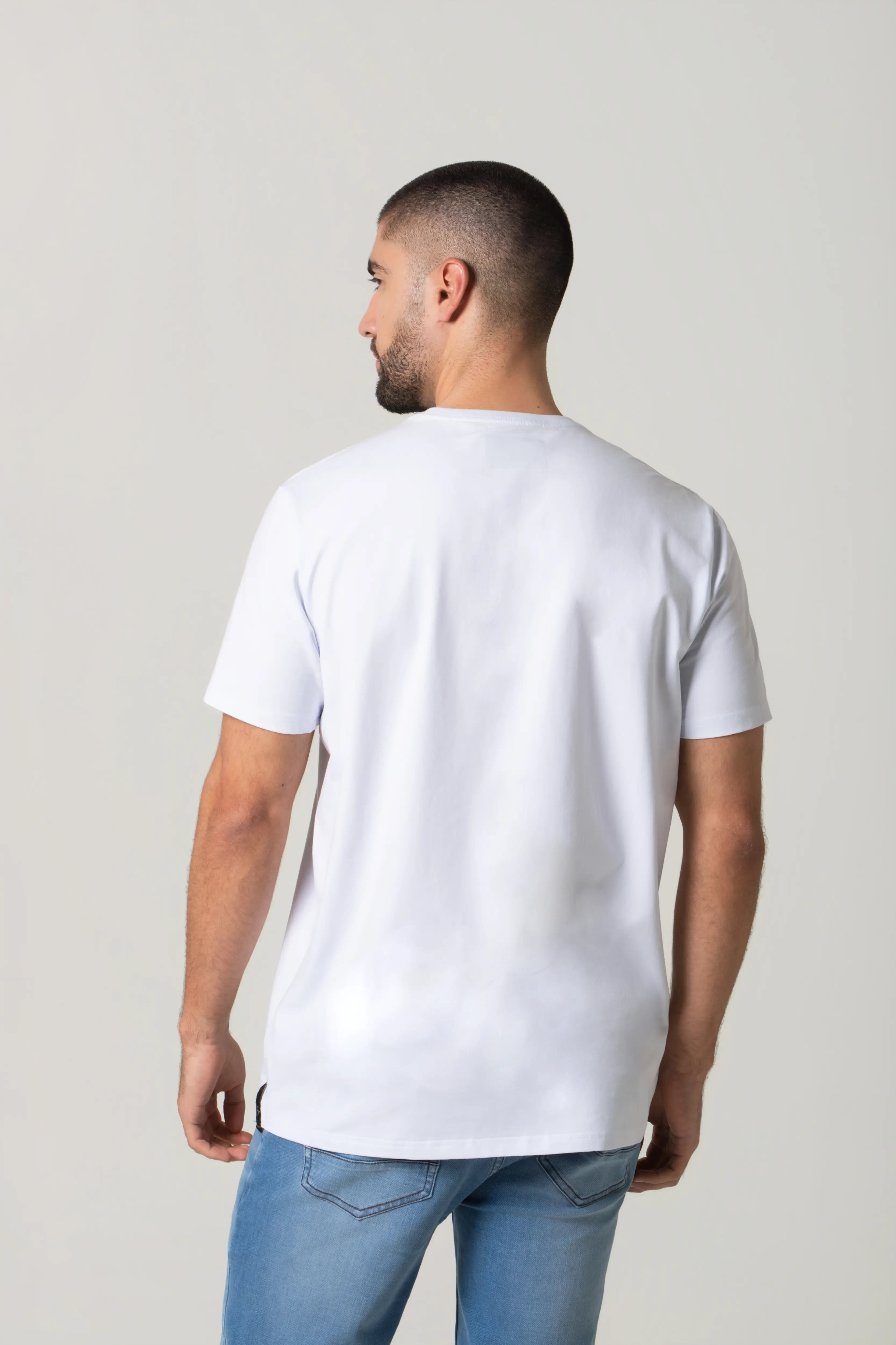 CAMISETA PREMIUM MANGA CORTA COLOR BLANCO OPTICO