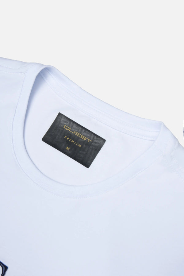 CAMISETA PREMIUM MANGA CORTA COLOR BLANCO OPTICO