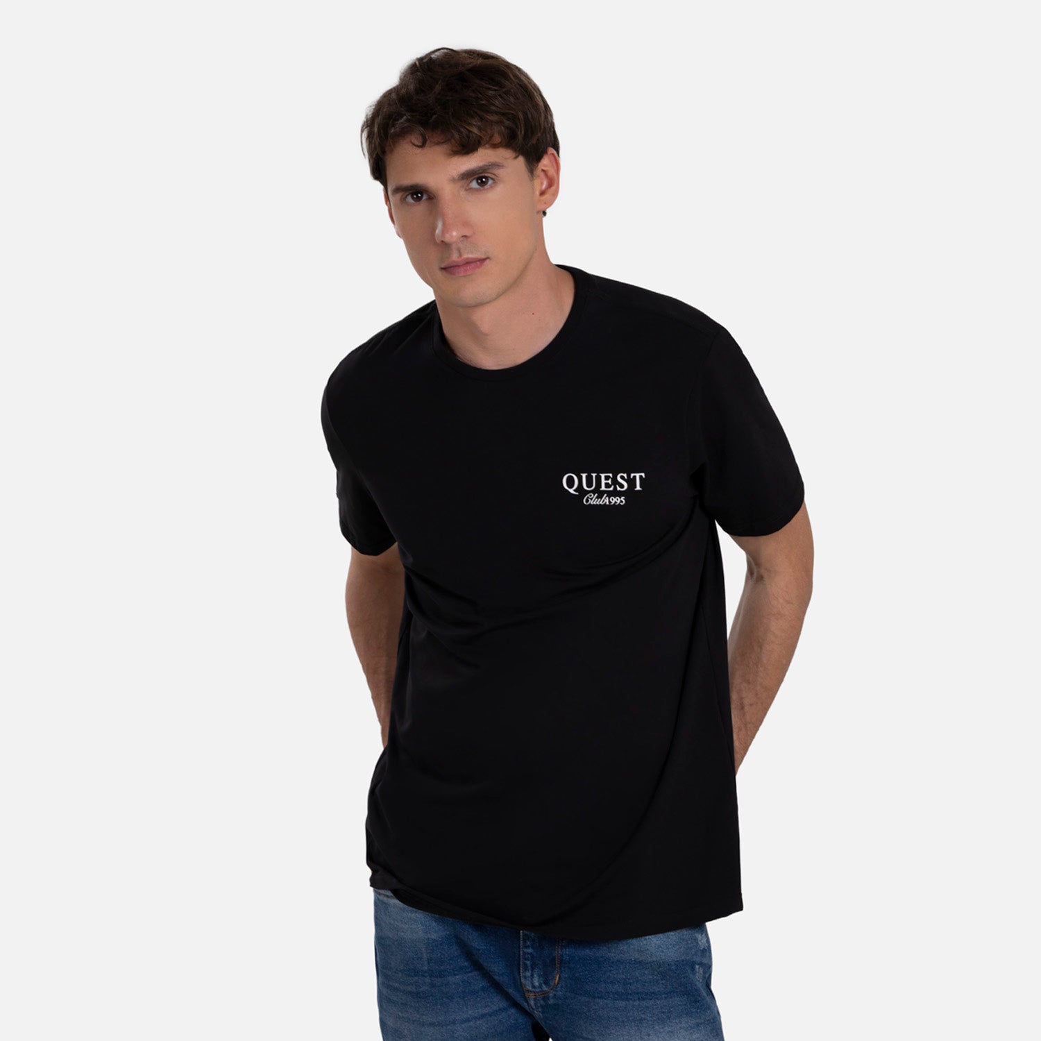 CAMISETA PREMIUM MANGA CORTA COLOR NEGRO