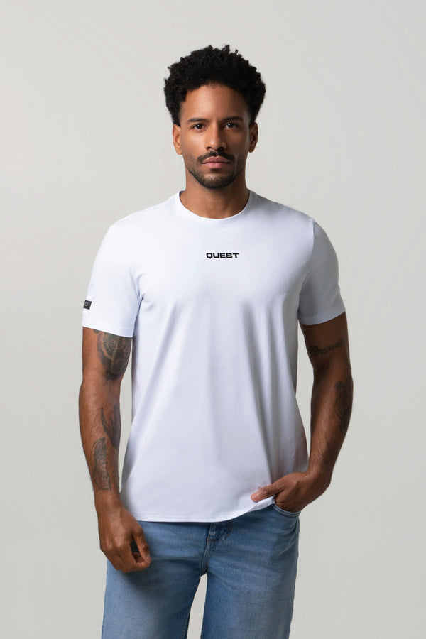CAMISETA PREMIUM MANGA CORTA COLOR BLANCO OPTICO